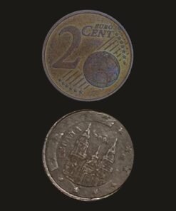 Spain Euro 2 Cents Coin Santiago de Compostela Cathedral Copper-Plated Steel