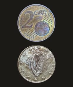 Ireland Euro 2 Cents Coin Celtic Harp Copper-Plated Steel
