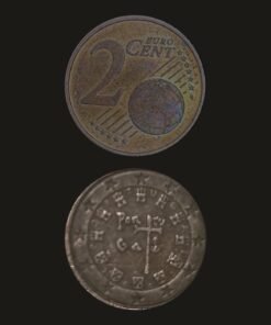 Portugal Euro 2 Cents Coin Royal Seal of 1134 Copper-Plated Steel