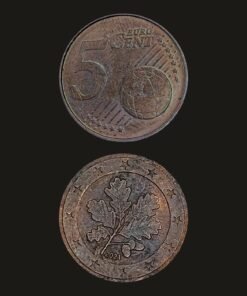 Germany Euro 5 Cents Coin Oak Twig Copper-Plated Steel