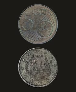 Spain Euro 5 Cents Coin Santiago de Compostela Cathedral Copper-Plated Steel