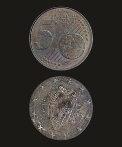 Ireland Euro 5 Cents Coin Celtic Harp Copper-Plated Steel