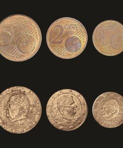 Belgium Euro Coin Set of 3 (1 Cent, 2 Cents and 5 Cents)