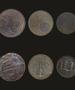 Italy Euro Coin Set of 3 (1 Cent, 2 Cents and 5 Cents)