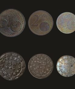 Portugal Euro Coin Set of 3 (1 Cent, 2 Cents and 5 Cents)