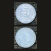 East Germany 5 Pfennig Coin 1968 GDR DDR Coat of Arms Hammer and Compass Aluminium