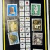 Egypt 10 Used Stamps on Hieroglyph Alphabet Souvenir Card