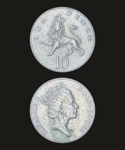 United Kingdom 10 Pence Coin Crowned Lion Old Design