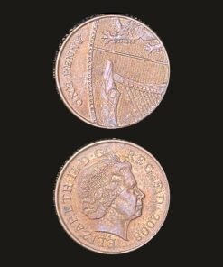 United Kingdom 1 Penny Coin Royal Shield Design