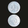 United Kingdom 5 Pence Coin Crowned Thistle Old Design