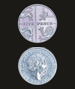 United Kingdom 5 Pence Coin Royal Shield Design