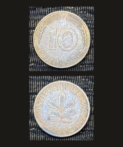 Germany West Germany 10 Pfennig Coin 1989 Oak Seedling Brass Clad Steel