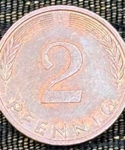 Germany 2 Pfennig (Oak Slaping) Coin