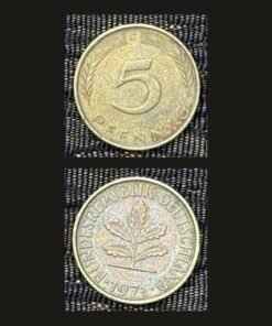 Germany West Germany 5 Pfennig Coin 1971 Oak Seedling Brass Clad Steel