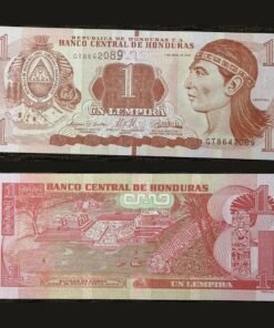 Honduras 1 Lempira Banknote UNC 2022 Chief Lempira Copan Ruins PWPW RARE