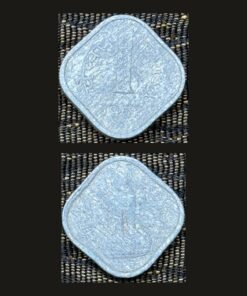 India 1 Paisa (Square Rounded Corners / 1966) (faded) Coin