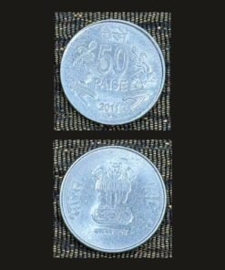 India 50 Paise (Floral Sprigs Reverse) Coin