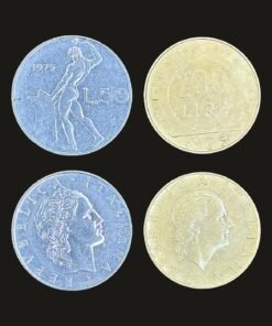 Italy Coin Set of 2 (50 and 200 Lire)