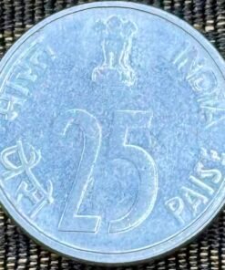 India 25 Paise (One-Horned Rhinoceros / 2000) Coin