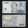 Indonesia 2000 Rupiah Banknote 2022 Mohammad Hoesni Thamrin Tari Piring UNC RARE
