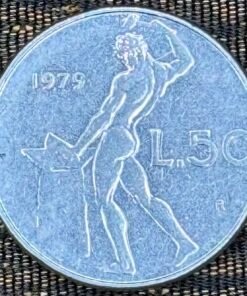Italy 50 Lire (God Valcan) Coin