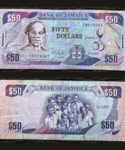 Jamaica 50 Dollars Banknote 2012 50th Anniversary of Independence Samuel Sharpe