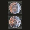 Jordan Petra Treasury Al Khazneh Souvenir Medal Antique Copper Finish Landmarks UNC