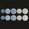 Jordan Coin Set of 5 (2.5 Piastres, 5 Piastres, 10 Piastres, Quarter (1/4) Dinar and Half (1/2) Dinar)