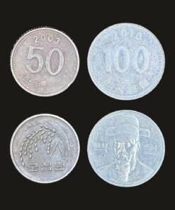 South Korea Coin Set of 2 (50 Won and 100 Won)