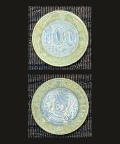 Kazakhstan 100 Tenge Coin 2021 Latin Script Qazaqstan Respyblikasy Bimetallic