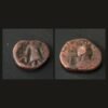Kushan Empire Kanishka II AE Didrachm 227-247 AD King Sacrificing Ardoxsho RARE