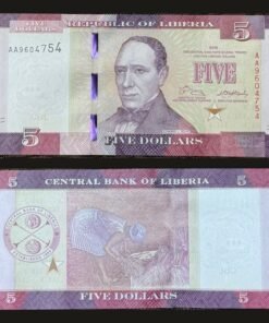 Liberia 5 Dollars Banknote 2016 UNC Edward J Roye Rice Harvest RARE