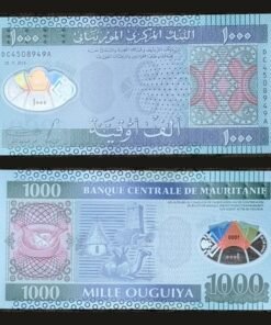 Mauritania 1000 Ouguiya Banknote 2014 UNC Camel Fish Chinguetti Minaret RARE