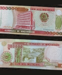 Mozambique 100000 Meticais Banknote 1993 UNC Maputo HQ Cahora Bassa Dam RARE
