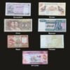 Neighbors of India Banknote Set of 7 UNC
