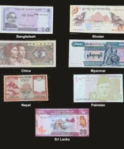 Neighbors of India Banknote Set of 7 UNC