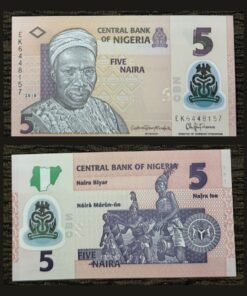 Nigeria 5 Naira Polymer Banknote UNC Tafawa Balewa Nkwa Dancers RARE