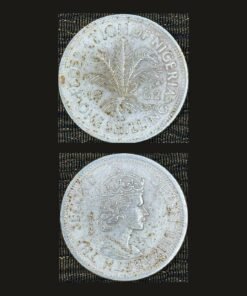 Federation of Nigeria 1 Shilling Coin 1962 Queen Elizabeth II Trial Pattern Stamped COPY Replica RARE