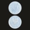 Poland 10 Groszy Coin Crowned White Eagle Ornamental Frame