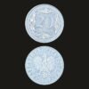 Poland 20 Groszy Coin Crowned White Eagle Ornamental Frame