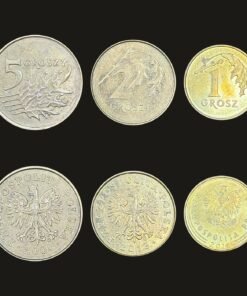 Poland Coin Set of 3 (1 Grosz, 2 Grosze and 5 Groszy)