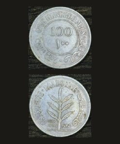 British Mandate Palestine 100 Mils Coin 1935 Olive Branch Stamped COPY Replica RARE