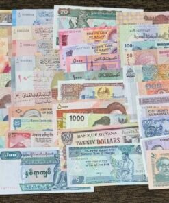 Set of 40 Different Banknotes from 24 Different Countries