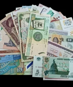 Set of 50 Different Banknotes from Around the World