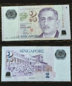 Singapore 2 Dollars Polymer Banknote Portrait Series Education Theme RARE