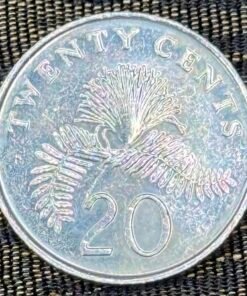 Singapore 20 Cents (Calliandra Flower Motif) Coin