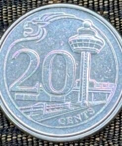 Singapore 20 Cents (Changi Airport Motif) Coin