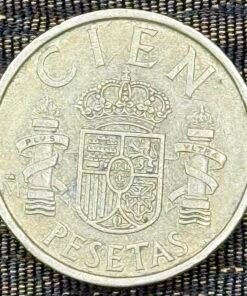 Spain 100 Pesetas (Juan Carlos I Profile) Coin