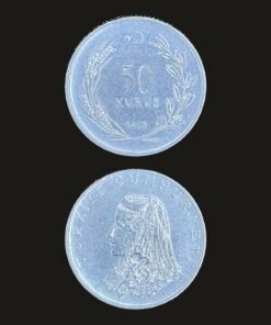 Turkey 50 Kuruş 1975 Coin Anatolian Bride Stainless Steel