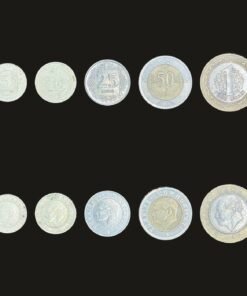 Turkey Coin Set of 5 (5 Kuruş, 10 Kuruş, 25 Kuruş, 50 Kuruş and 1 Lira)
